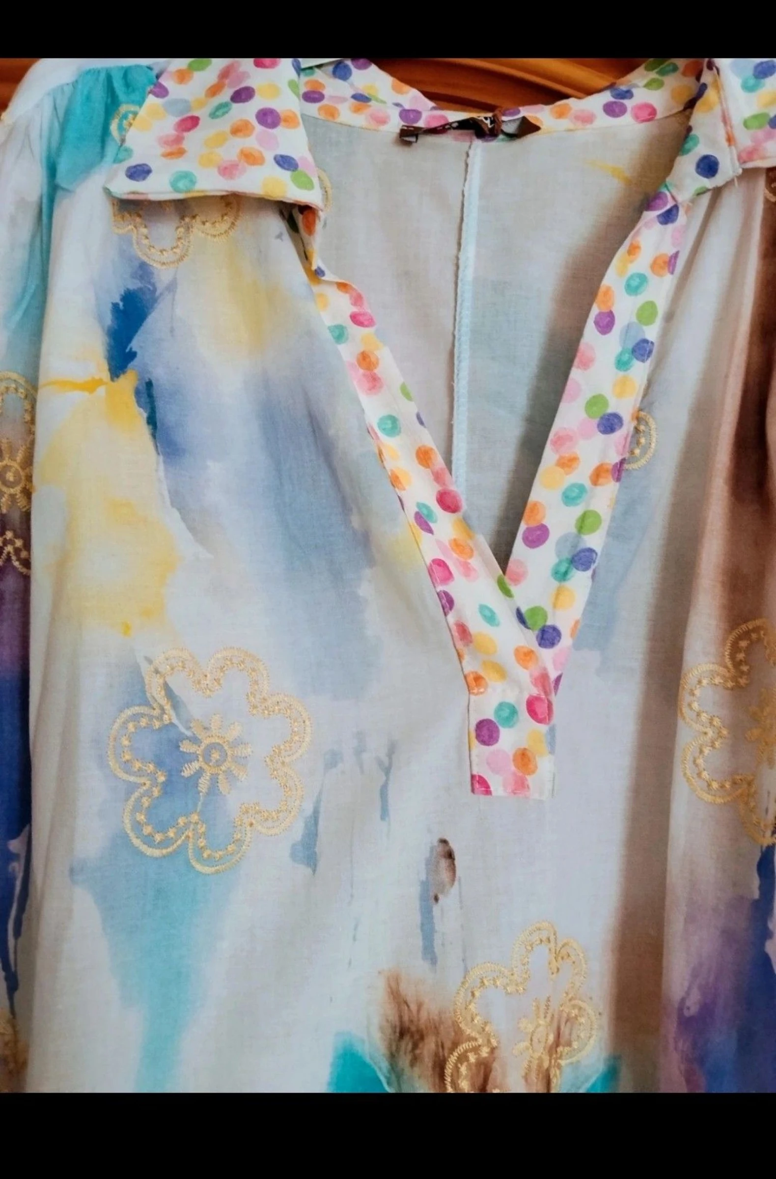 Very cool embroidered summer dress one size new – photo 3